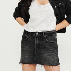 Abercrombie & Fitch Black Denim Miniskirt